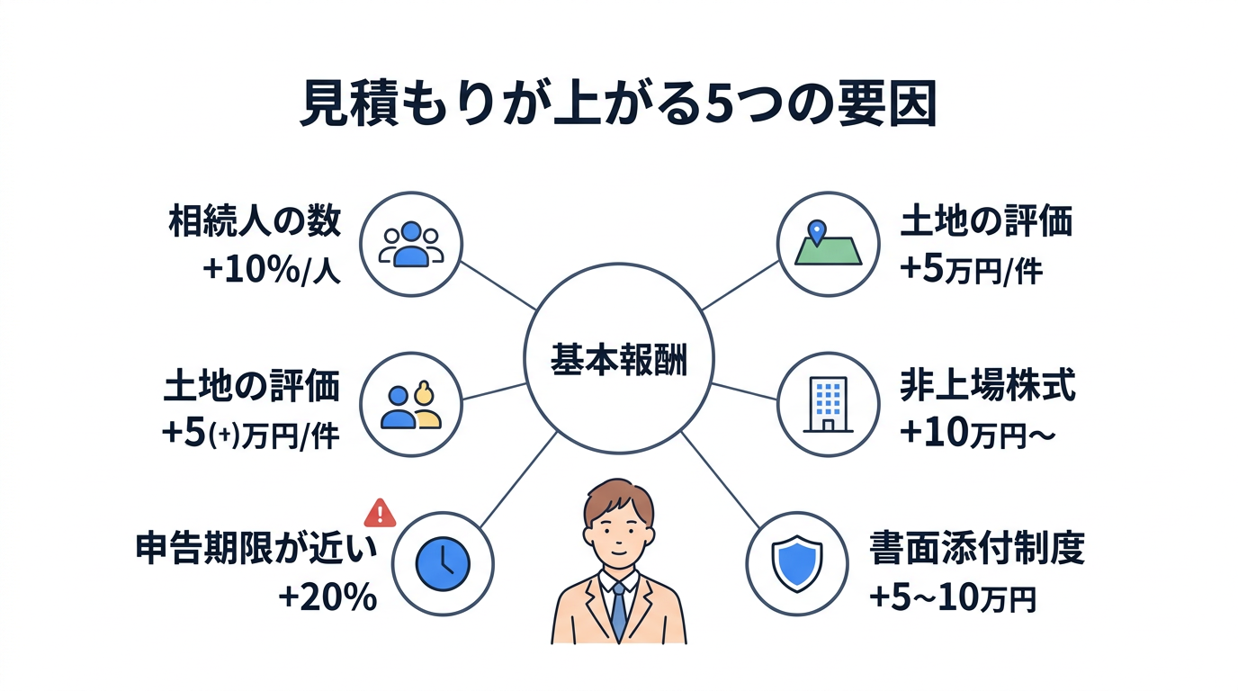 基本料金に上乗せされる加算報酬の種類