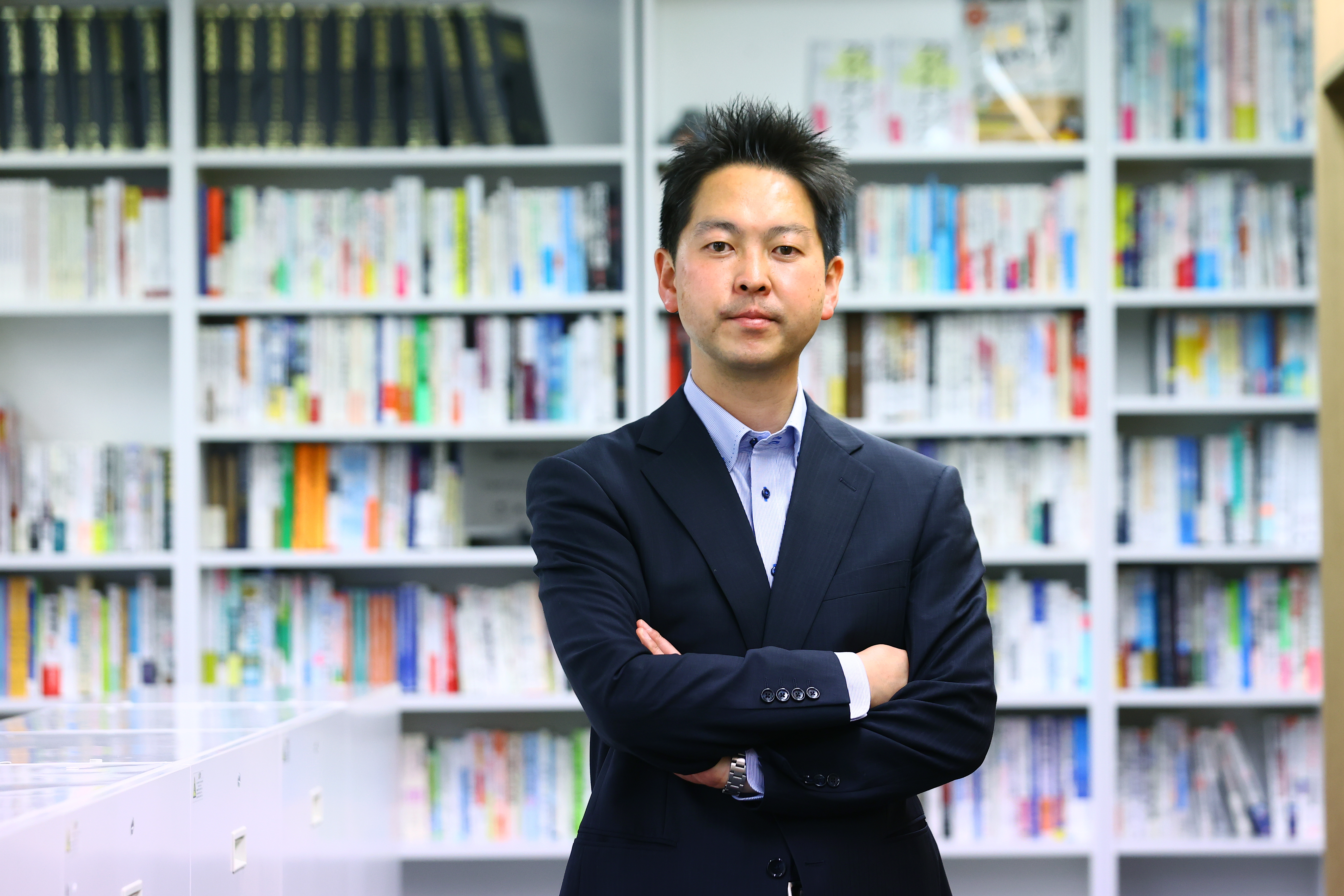 インタビュー中の様子