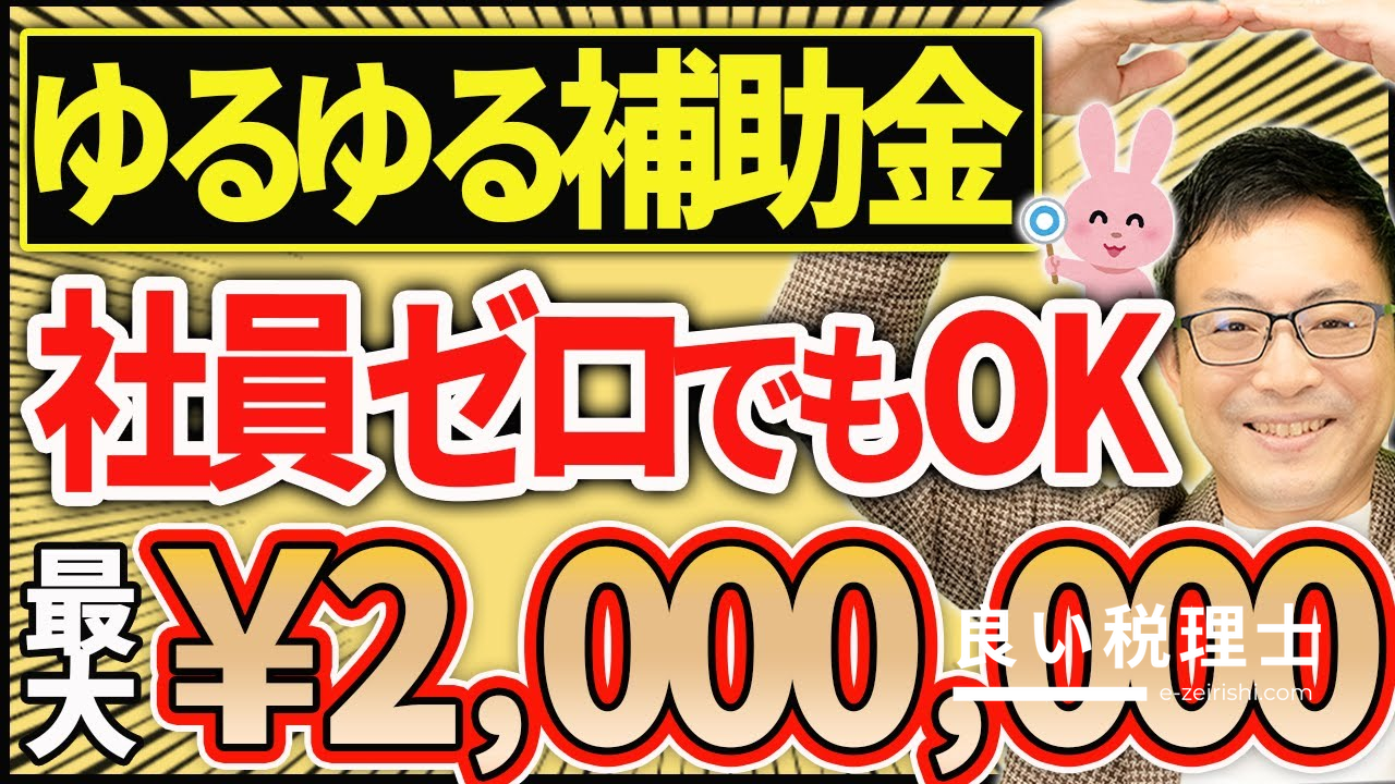 社員ゼロでも最大200万円！小規模事業者持続化補助金を税理士が解説