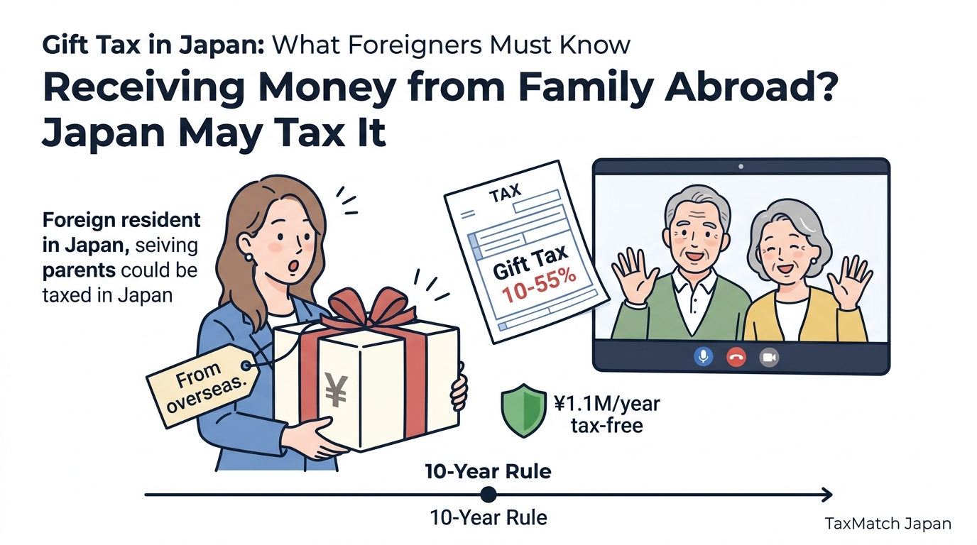 Foreign resident surprised that receiving money from parents abroad is taxable in Japan